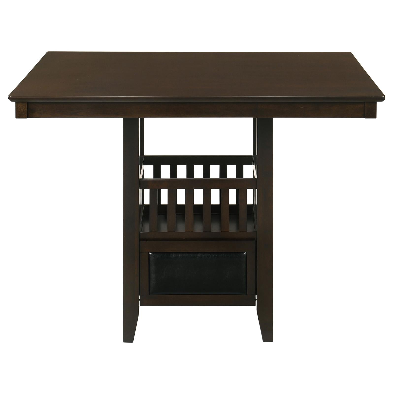 Jaden Transitional Cappuccino Five-Piece Counter-Height Dining Set - 100958-S5 - Bien Home Furniture & Electronics