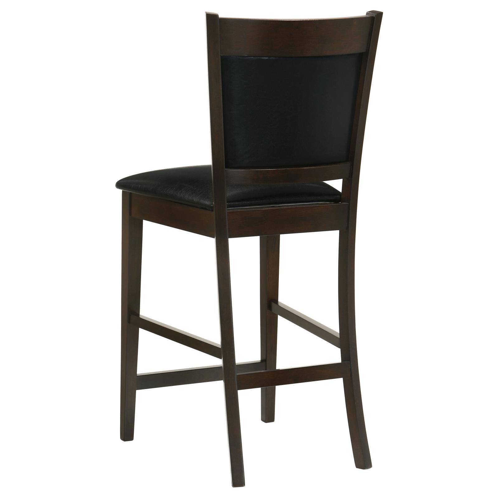 Jaden Transitional Cappuccino Five-Piece Counter-Height Dining Set - 100958-S5 - Bien Home Furniture & Electronics