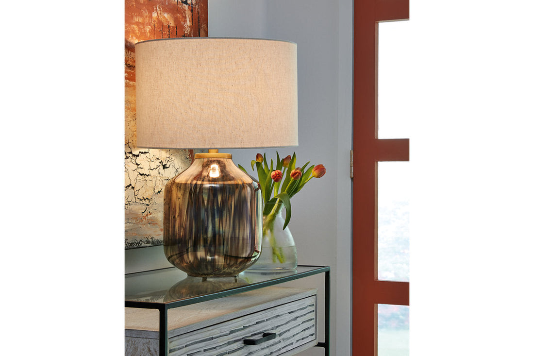 Jadstow Black/Silver Finish Table Lamp - L430804 - Bien Home Furniture &amp; Electronics