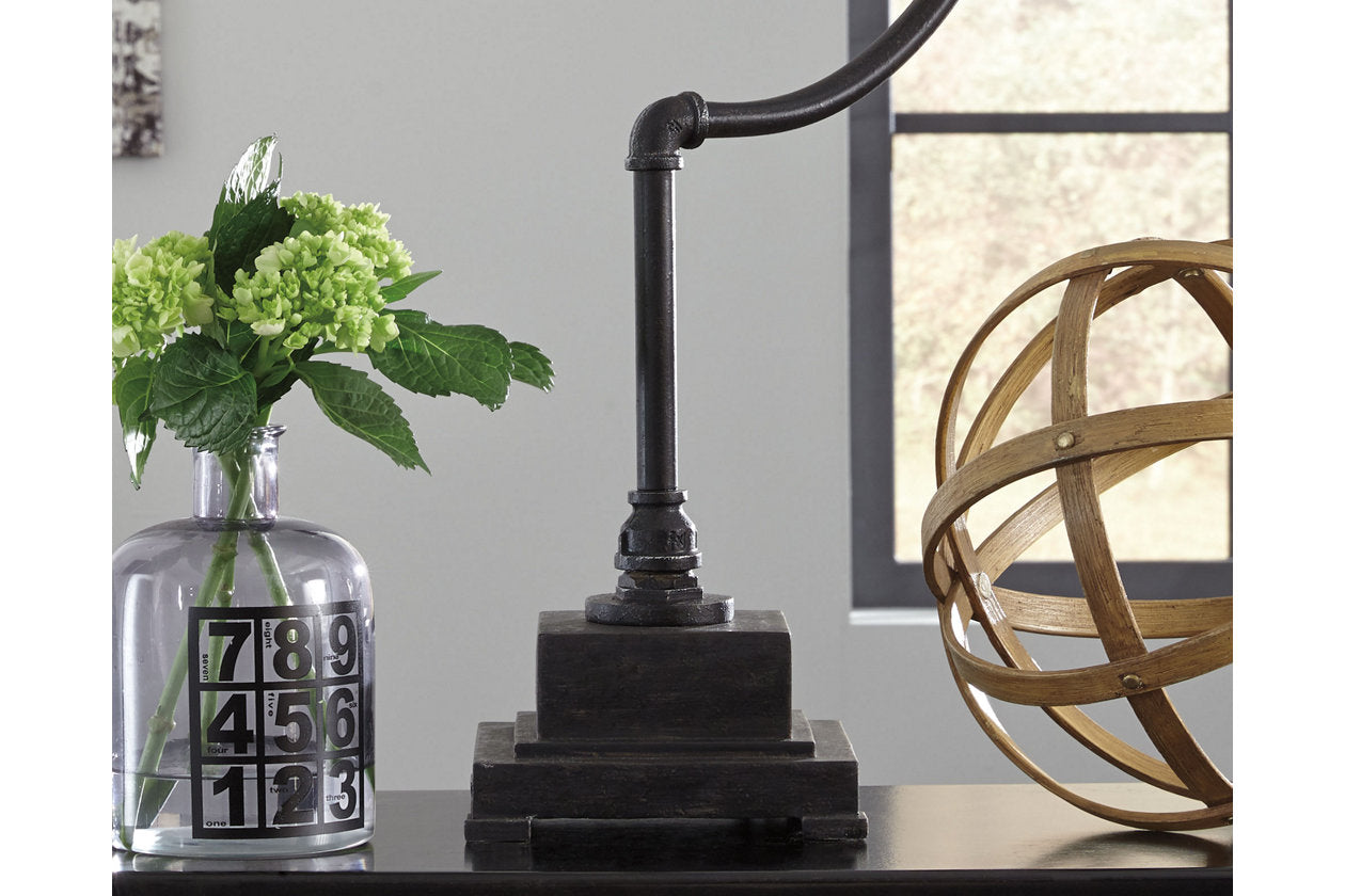 Jae Antique Black Desk Lamp - L734232 - Bien Home Furniture & Electronics