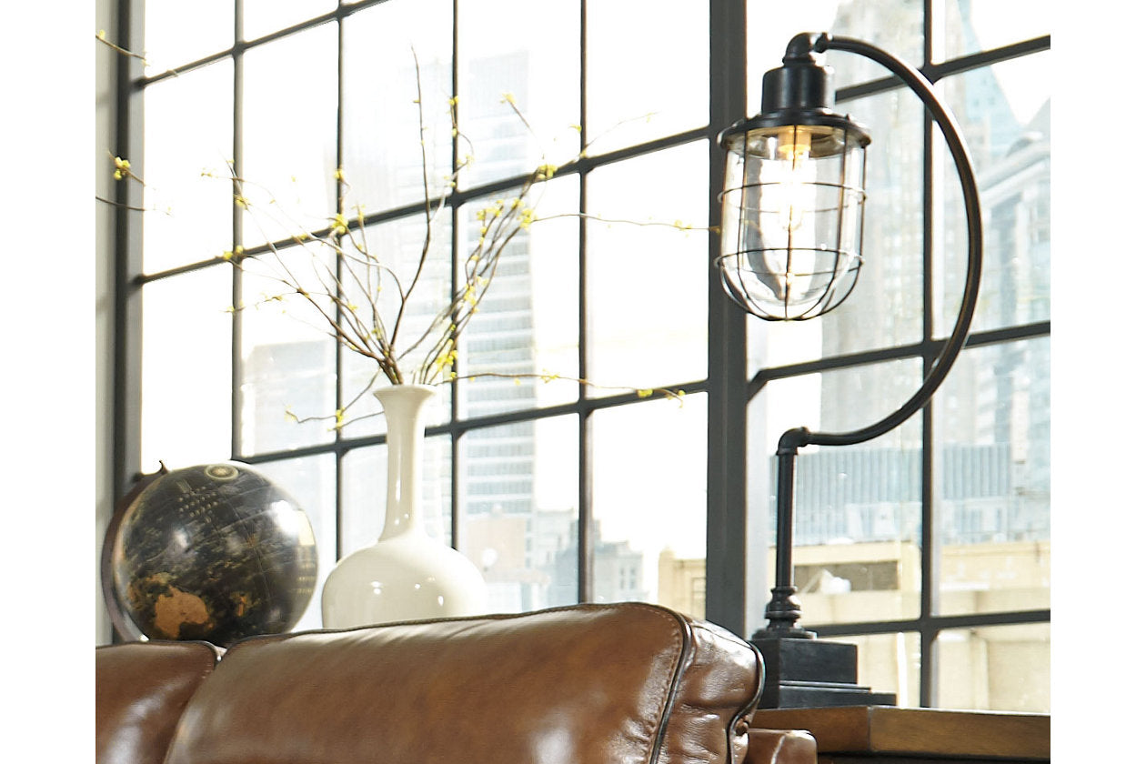 Jae Antique Black Desk Lamp - L734232 - Bien Home Furniture & Electronics