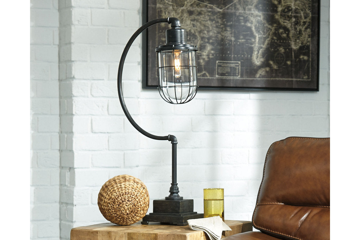 Jae Antique Black Desk Lamp - L734232 - Bien Home Furniture & Electronics