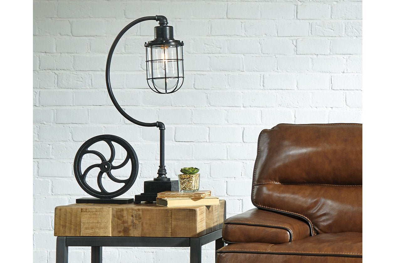 Jae Antique Black Desk Lamp - L734232 - Bien Home Furniture & Electronics