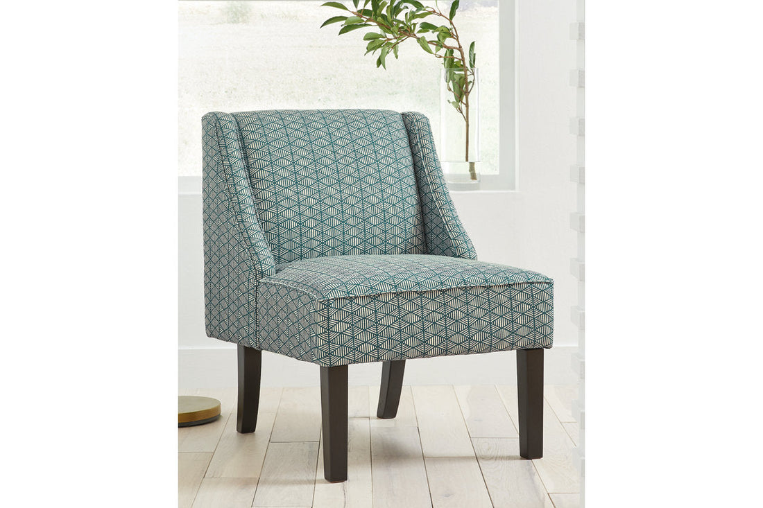 Janesley Teal/Cream Accent Chair - A3000137 - Bien Home Furniture &amp; Electronics