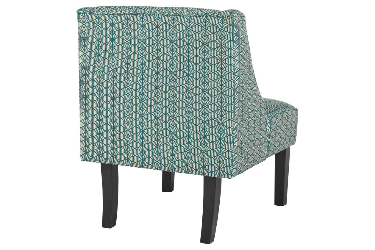Janesley Teal/Cream Accent Chair - A3000137 - Bien Home Furniture &amp; Electronics