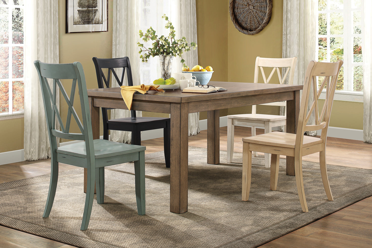 Janina Natural Dining Table - 5516-66 - Bien Home Furniture & Electronics