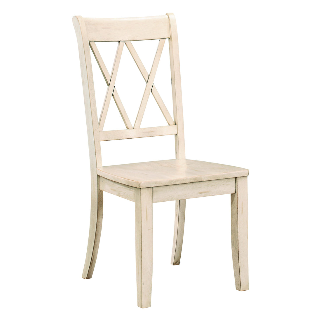 Janina White Side Chair, Set of 2 - 5516WTS - Bien Home Furniture &amp; Electronics