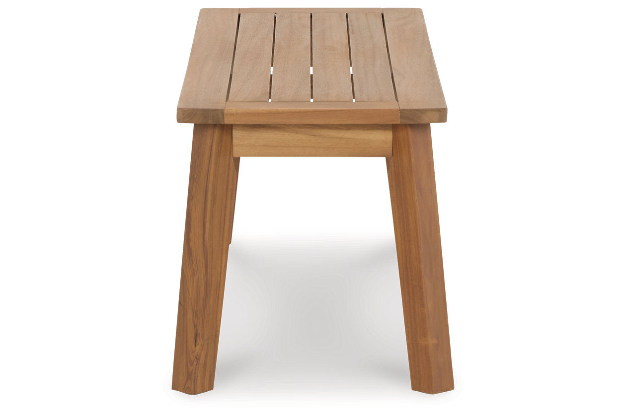 Janiyah Light Brown Outdoor Dining Bench - P407-600 - Bien Home Furniture & Electronics