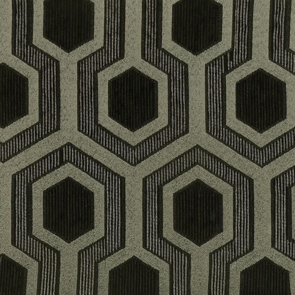 Jansen Gray/Black Hexagon Patterned Accent Chair - 900435 - Bien Home Furniture & Electronics