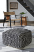 Jasett Black/Ivory Pouf - A1001058 - Bien Home Furniture & Electronics