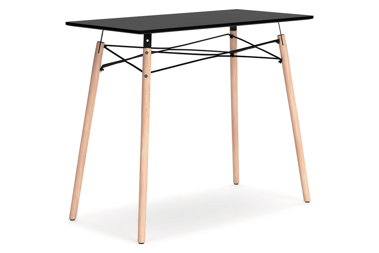 Jaspeni Black/Natural Home Office Desk - H020-10 - Bien Home Furniture & Electronics