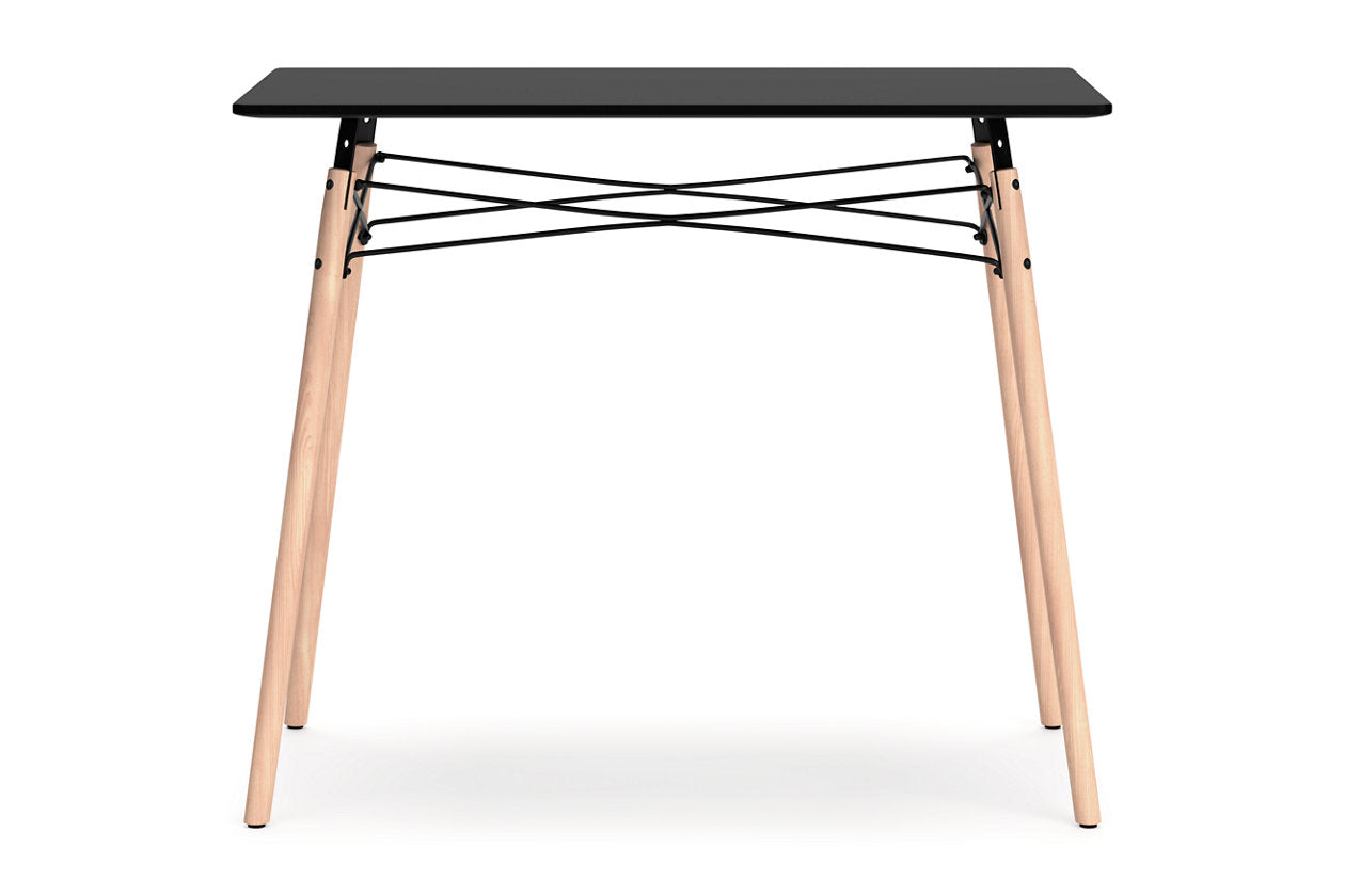 Jaspeni Black/Natural Home Office Desk - H020-10 - Bien Home Furniture & Electronics