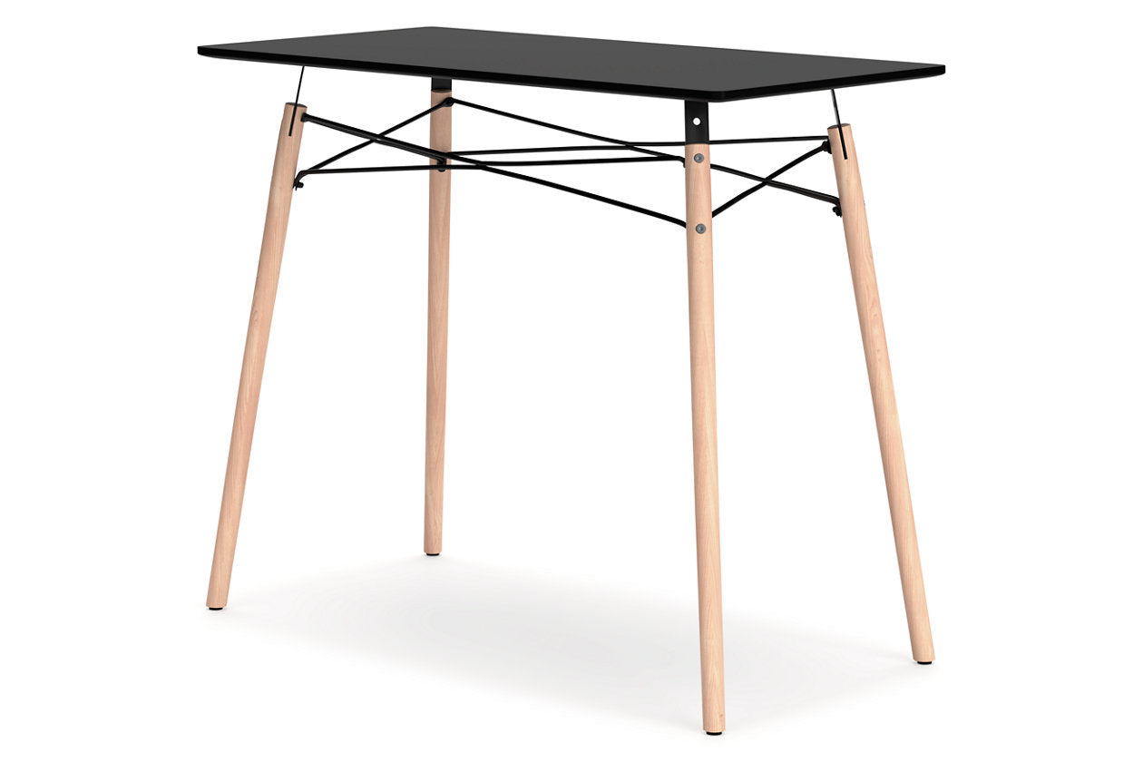 Jaspeni Black/Natural Home Office Desk - H020-10 - Bien Home Furniture & Electronics