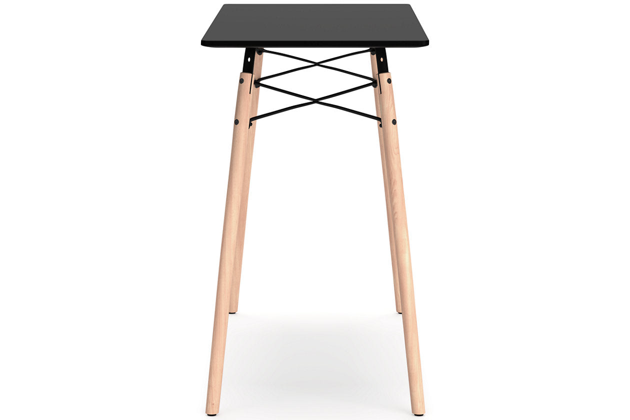 Jaspeni Black/Natural Home Office Desk - H020-10 - Bien Home Furniture & Electronics