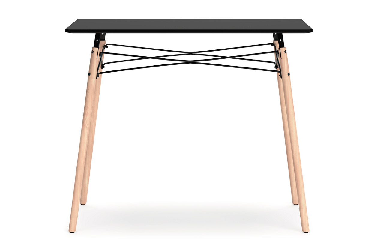 Jaspeni Black/Natural Home Office Desk - H020-10 - Bien Home Furniture & Electronics