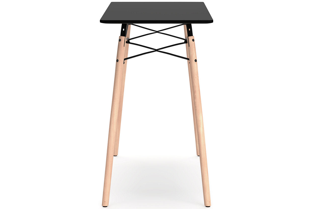 Jaspeni Black/Natural Home Office Desk - H020-10 - Bien Home Furniture & Electronics