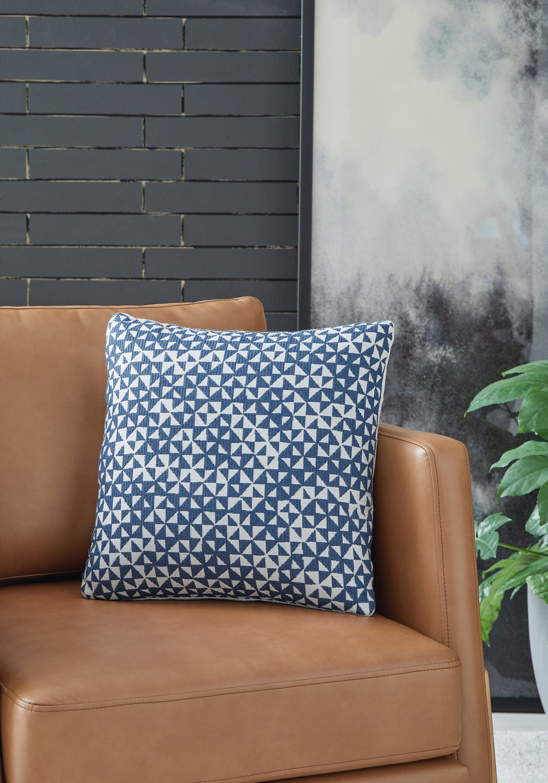 Jaycott Next-Gen Nuvella Blue/White Pillow - A1900001P - Bien Home Furniture &amp; Electronics