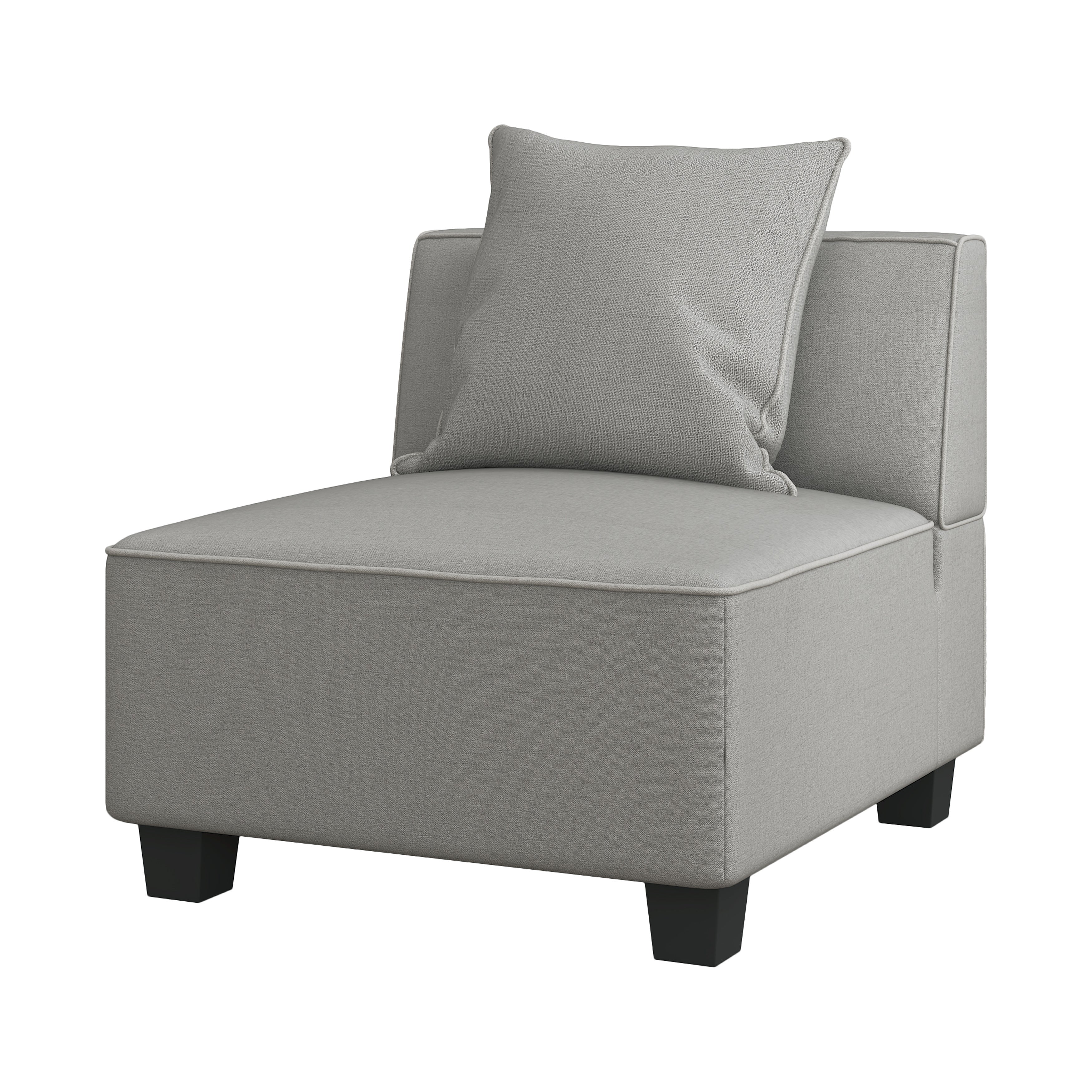 Jayilin Gray 5-Piece Modular Sectional - SET | 9357GY-AC(2) | 9357GY-CR(3) | 9357GY-4 - Bien Home Furniture & Electronics