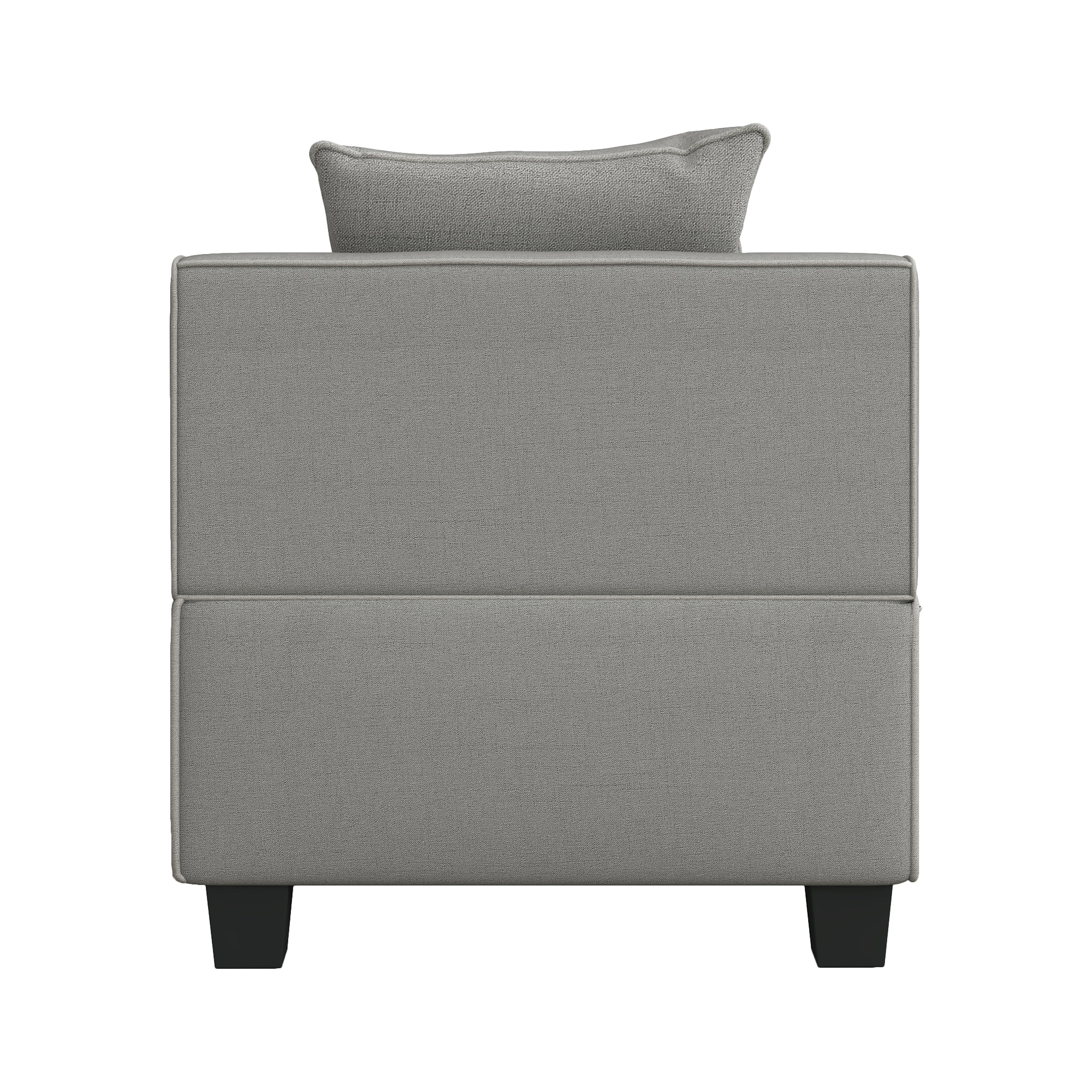 Jayilin Gray 5-Piece Modular Sectional - SET | 9357GY-AC(2) | 9357GY-CR(3) | 9357GY-4 - Bien Home Furniture & Electronics