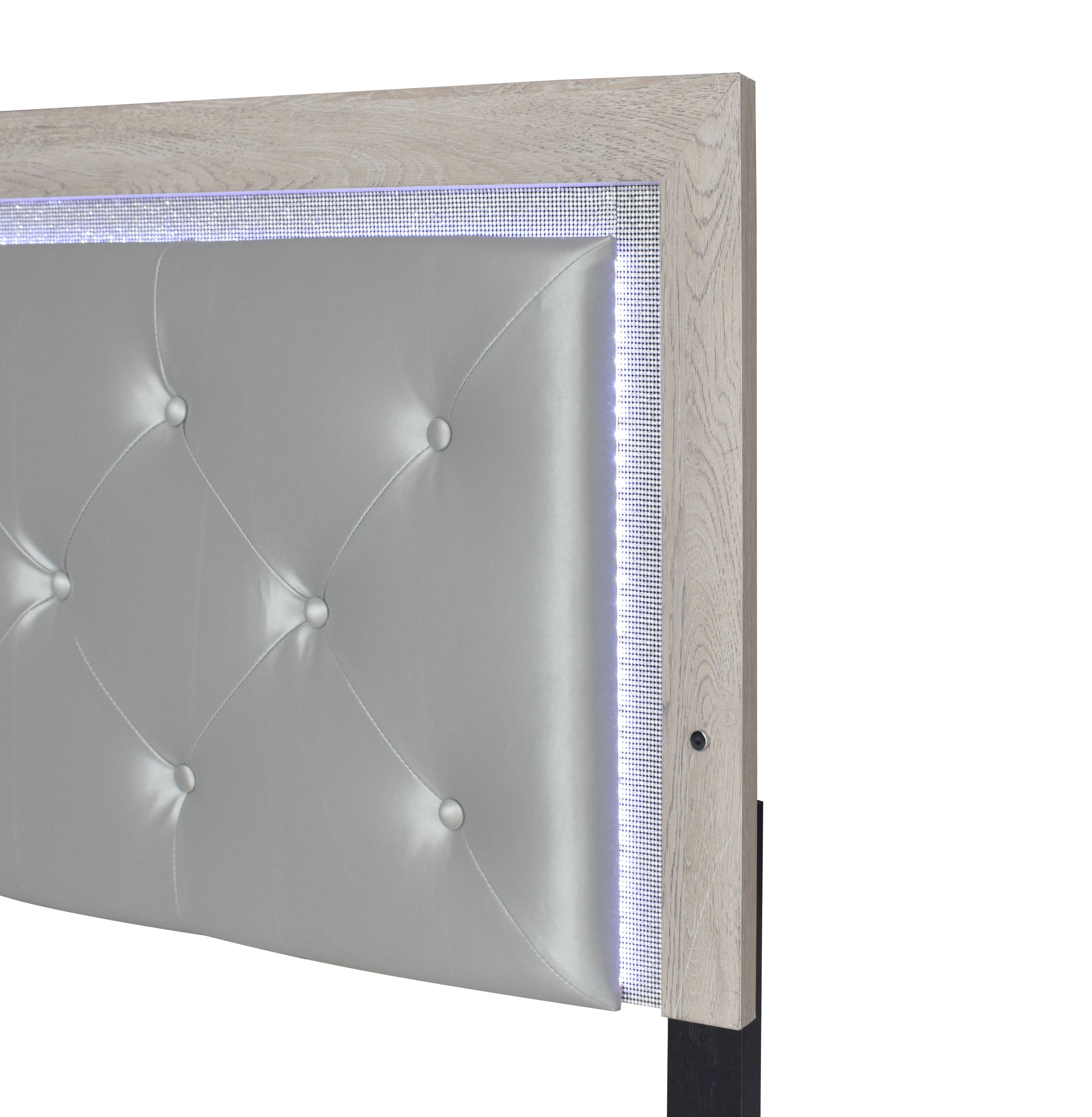 Jaylen Cream King LED Panel Bed - B9270-K-BED - Bien Home Furniture & Electronics