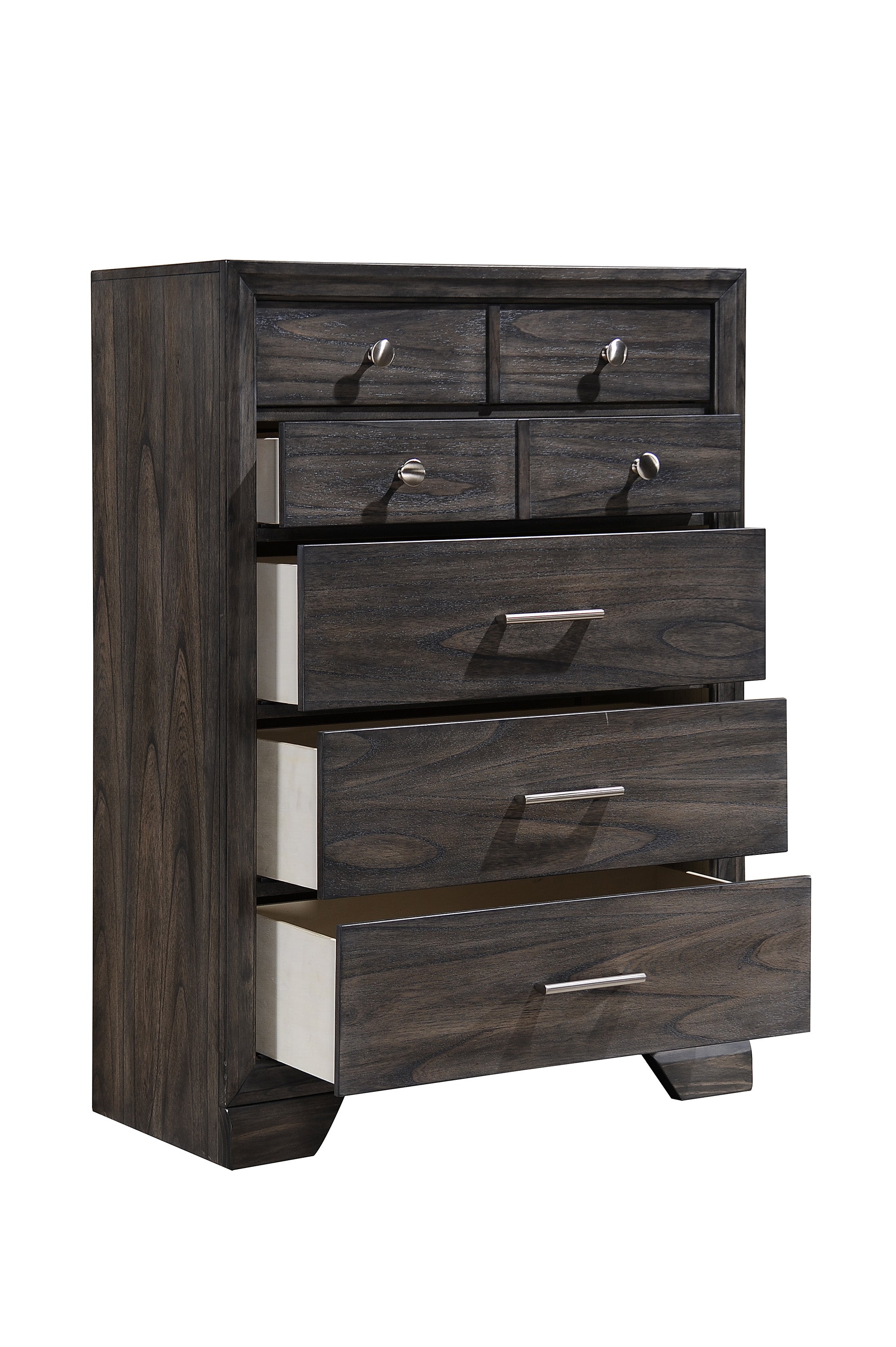Jaymes Gray Storage Platform Bedroom Set - SET | B6580-K-HB | B6580-K-FBD | B6580-KQ-RAIL | B6580-1 | B6580-11 | B6580-2 - Bien Home Furniture & Electronics