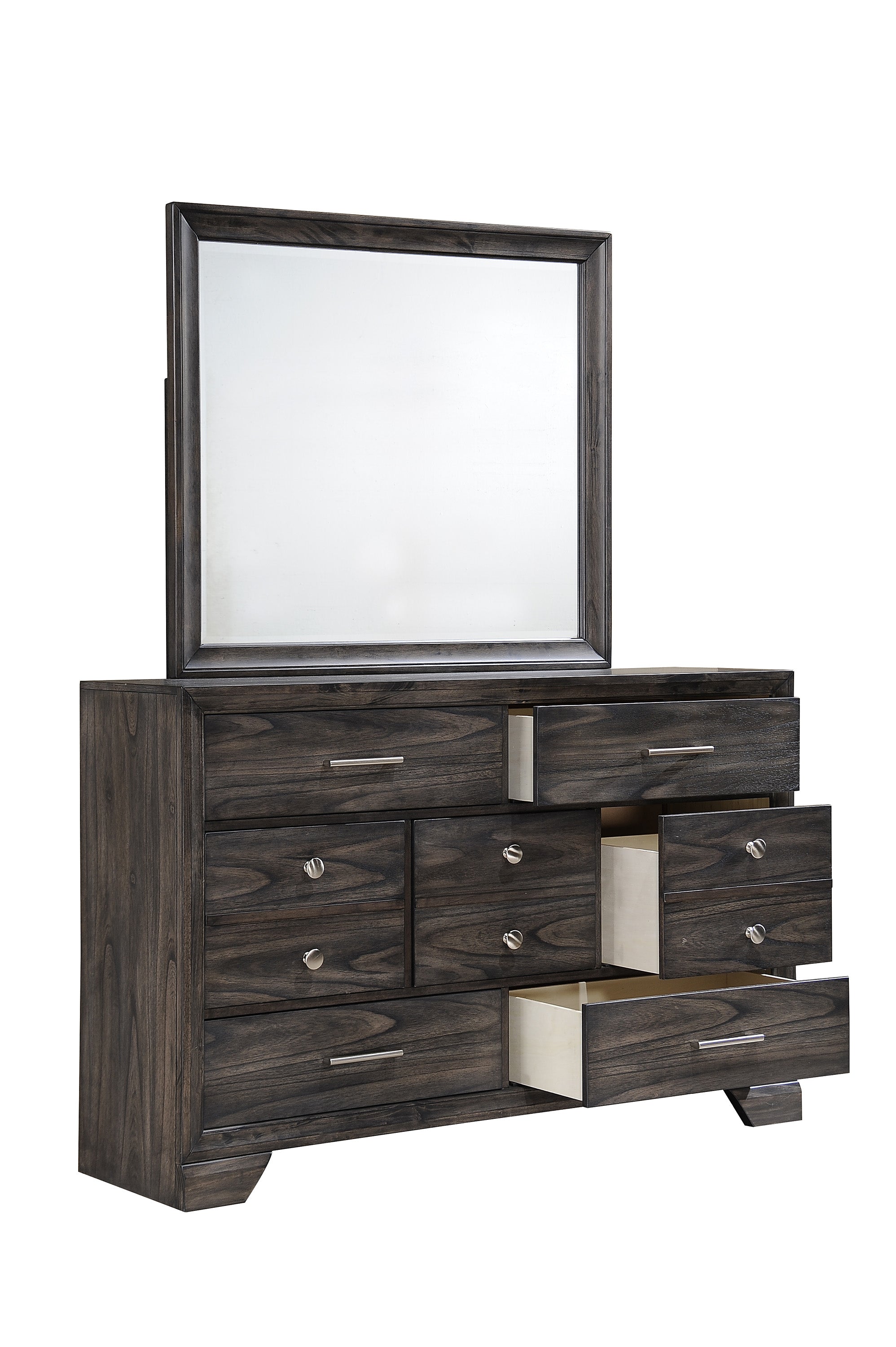 Jaymes Gray Storage Platform Bedroom Set - SET | B6580-K-HB | B6580-K-FBD | B6580-KQ-RAIL | B6580-1 | B6580-11 | B6580-2 - Bien Home Furniture & Electronics