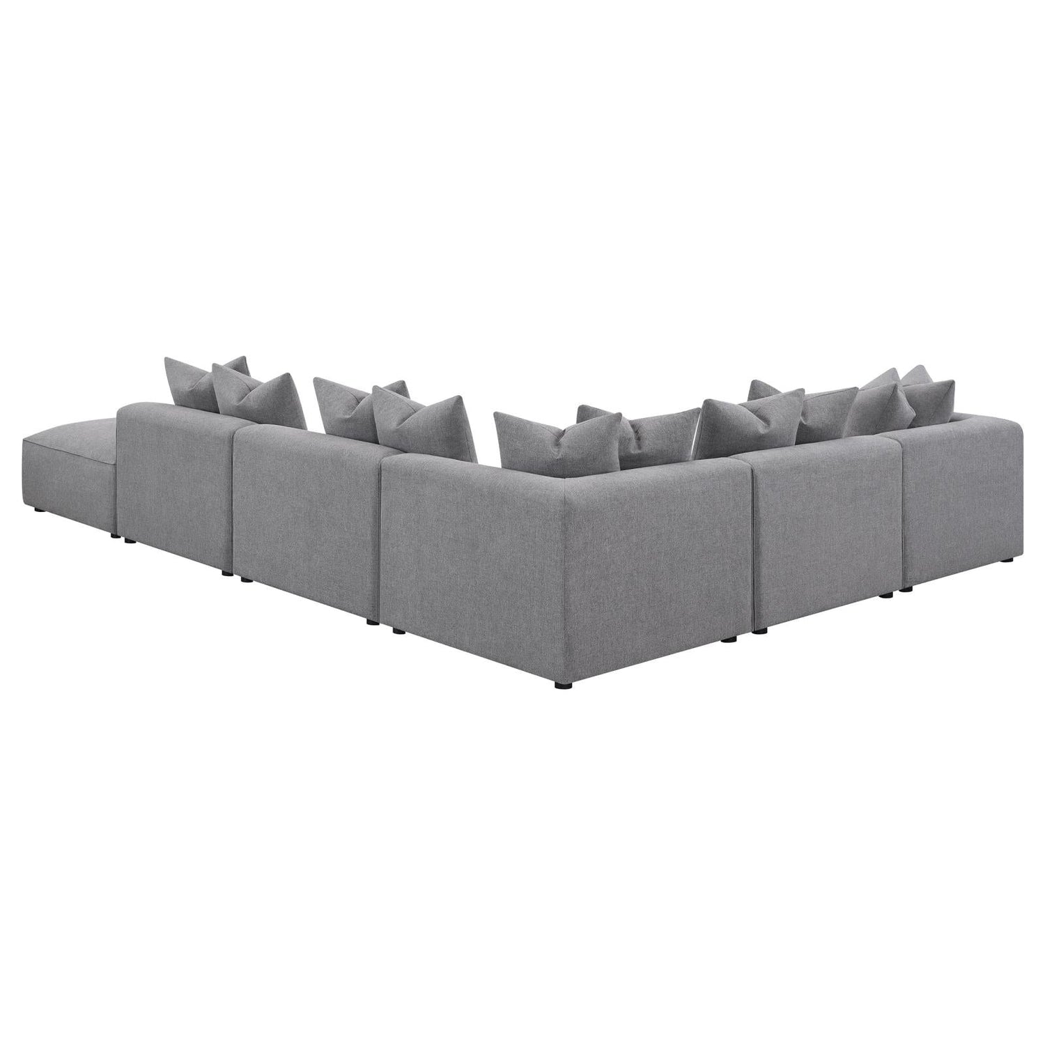 Jennifer 6-Piece Tight Seat Modular Sectional Gray - 551594-SET - Bien Home Furniture & Electronics