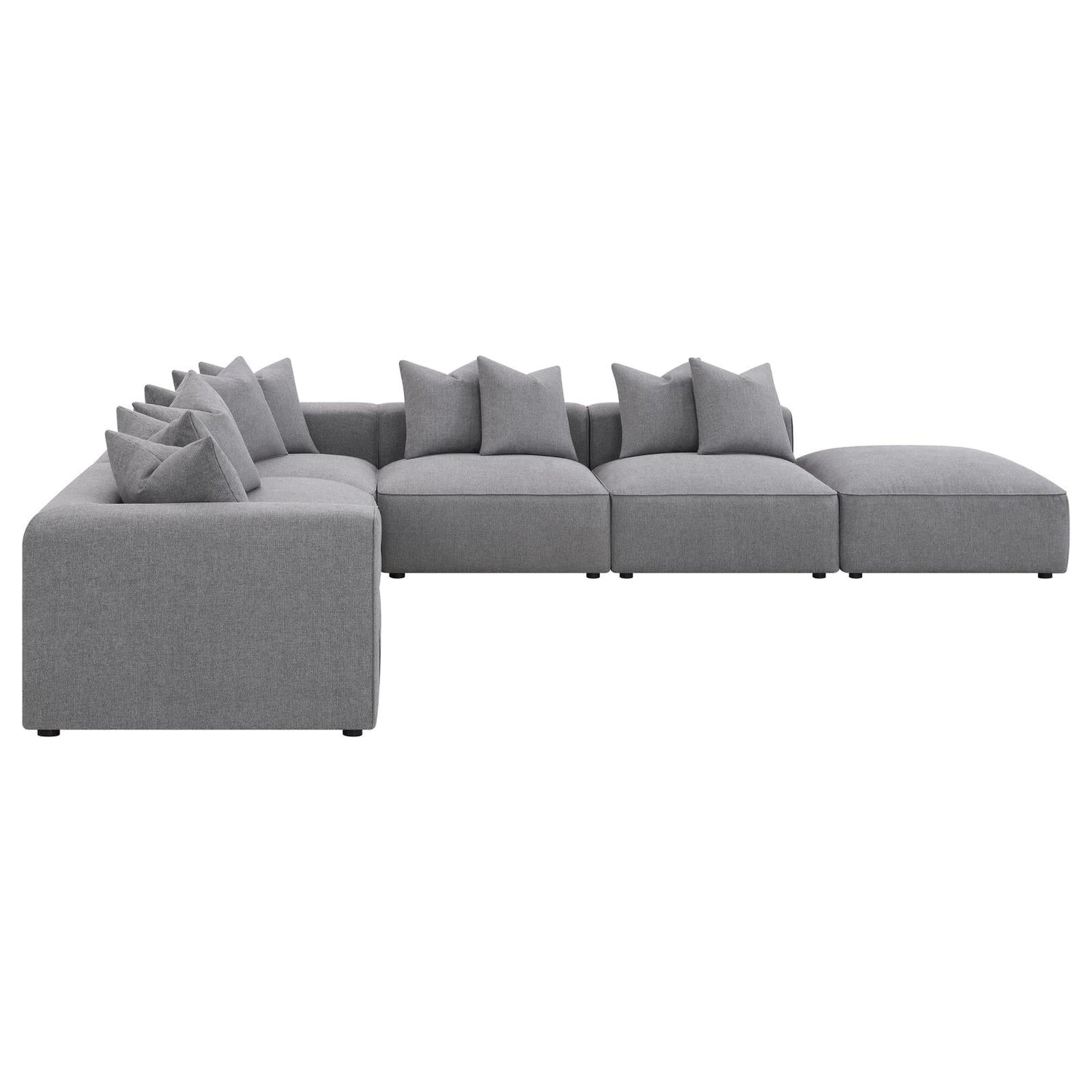 Jennifer 6-Piece Tight Seat Modular Sectional Gray - 551594-SET - Bien Home Furniture & Electronics