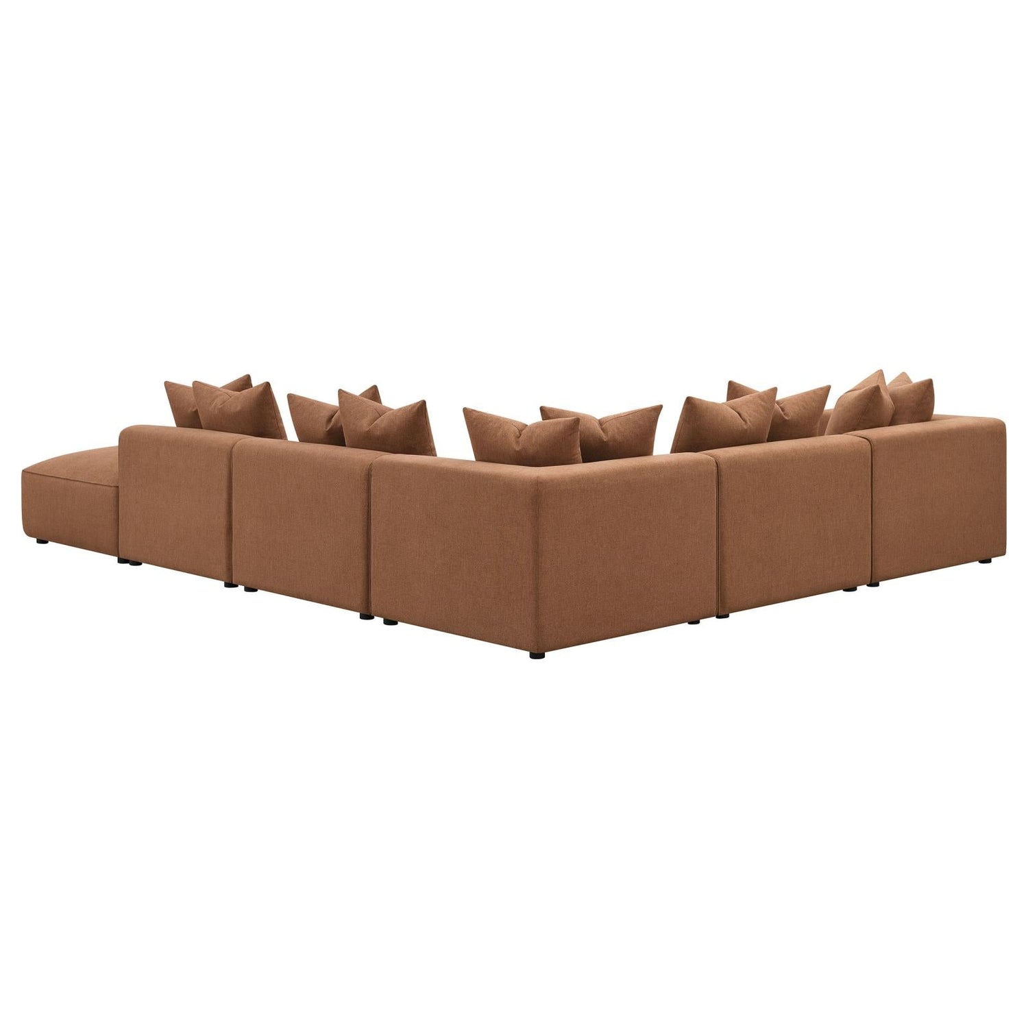 Jennifer 6-Piece Upholstered Modular Sectional Terracotta - 551591-SET - Bien Home Furniture & Electronics