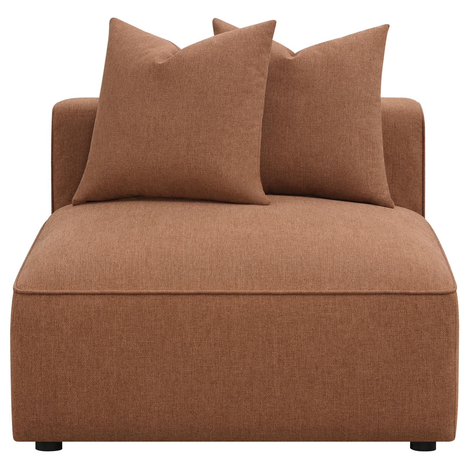 Jennifer 6-Piece Upholstered Modular Sectional Terracotta - 551591-SET - Bien Home Furniture & Electronics