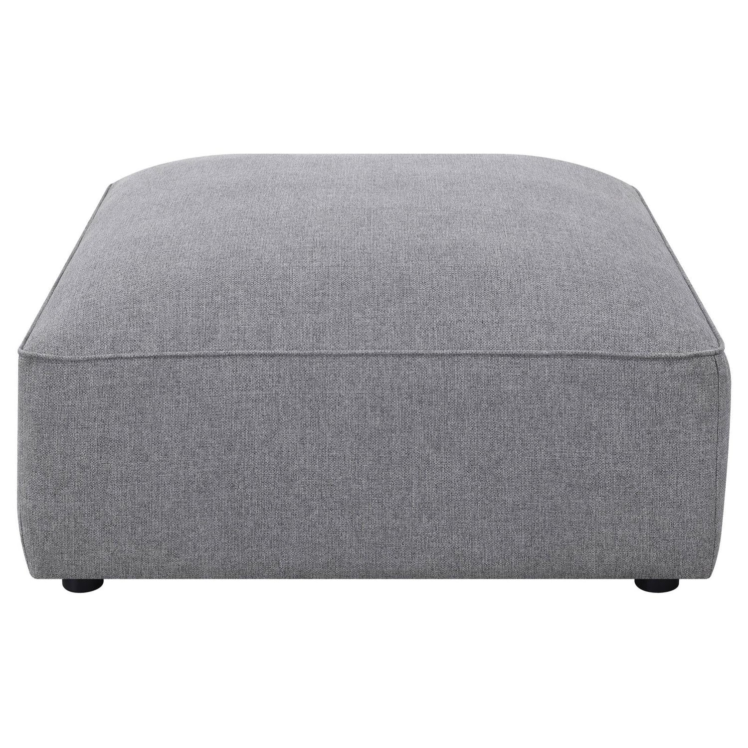 Jennifer Square Upholstered Ottoman Gray - 551596 - Bien Home Furniture & Electronics