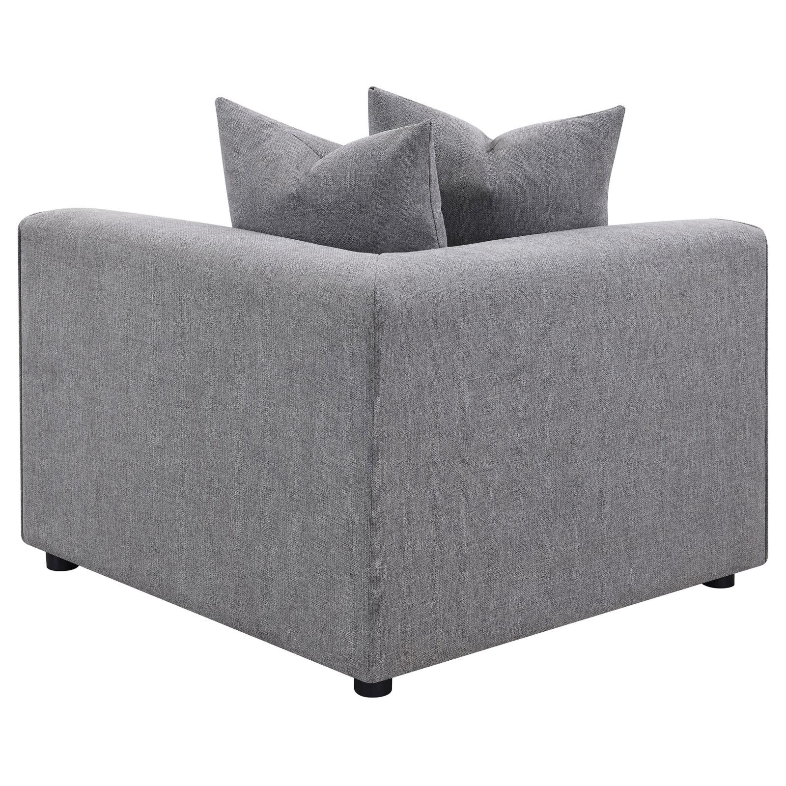 Jennifer Tight Seat Corner Chair Gray - 551595 - Bien Home Furniture & Electronics