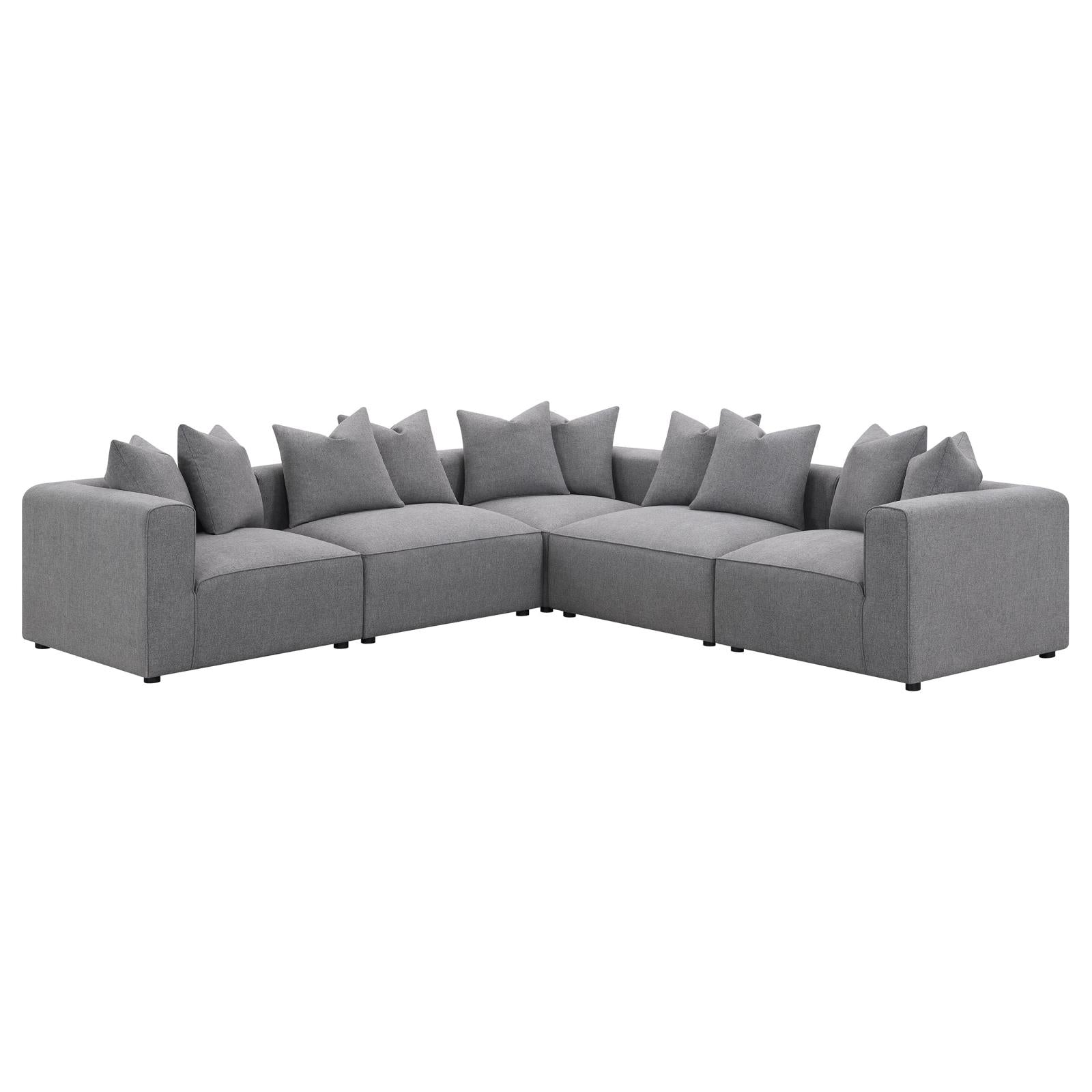 Jennifer Tight Seat Corner Chair Gray - 551595 - Bien Home Furniture & Electronics