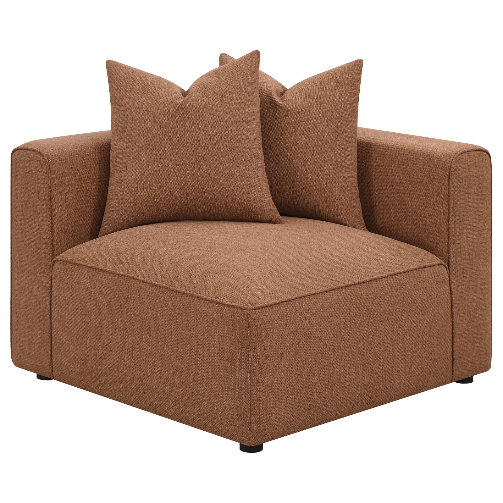 Jennifer Upholstered Corner Terracotta - 551592 - Bien Home Furniture & Electronics
