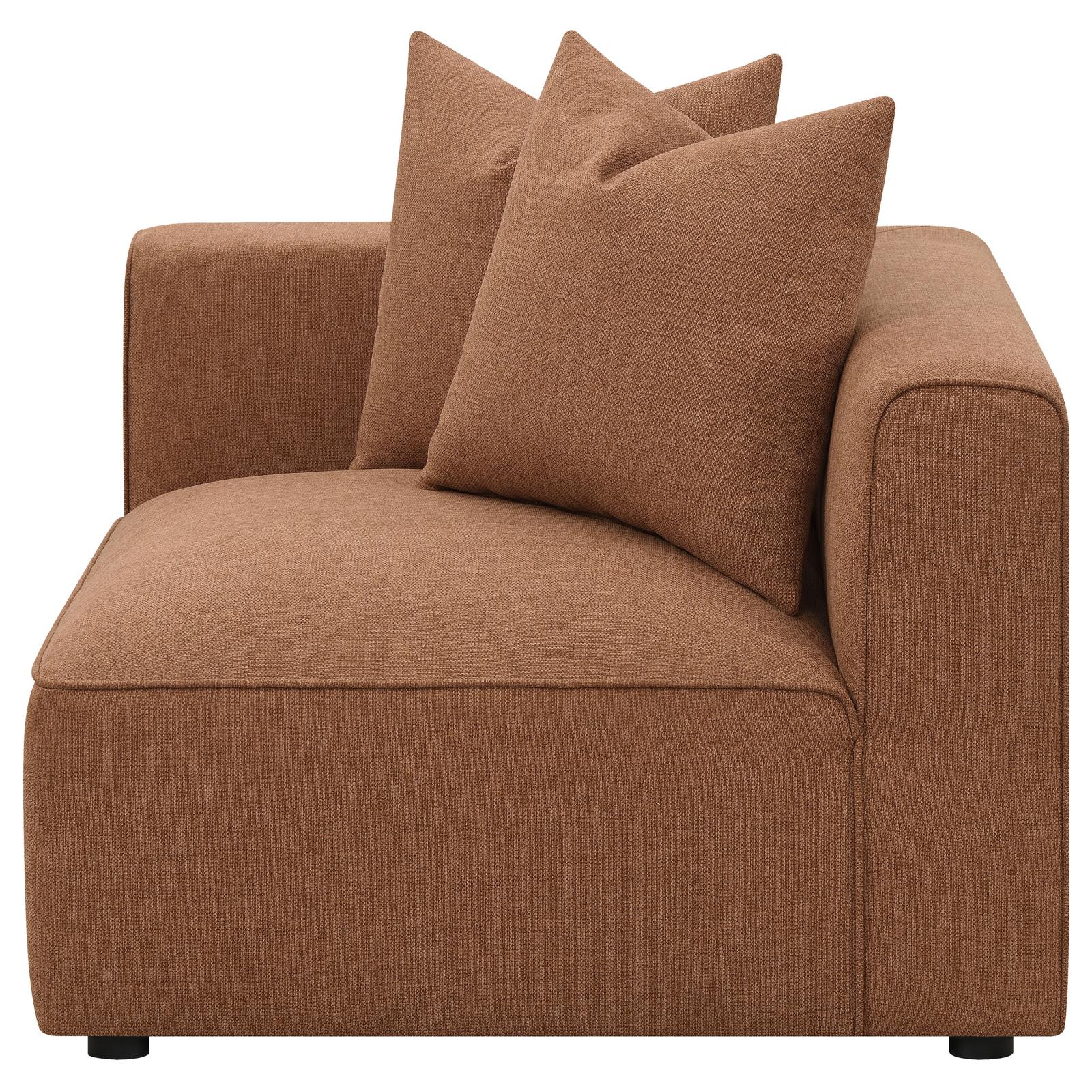 Jennifer Upholstered Corner Terracotta - 551592 - Bien Home Furniture & Electronics
