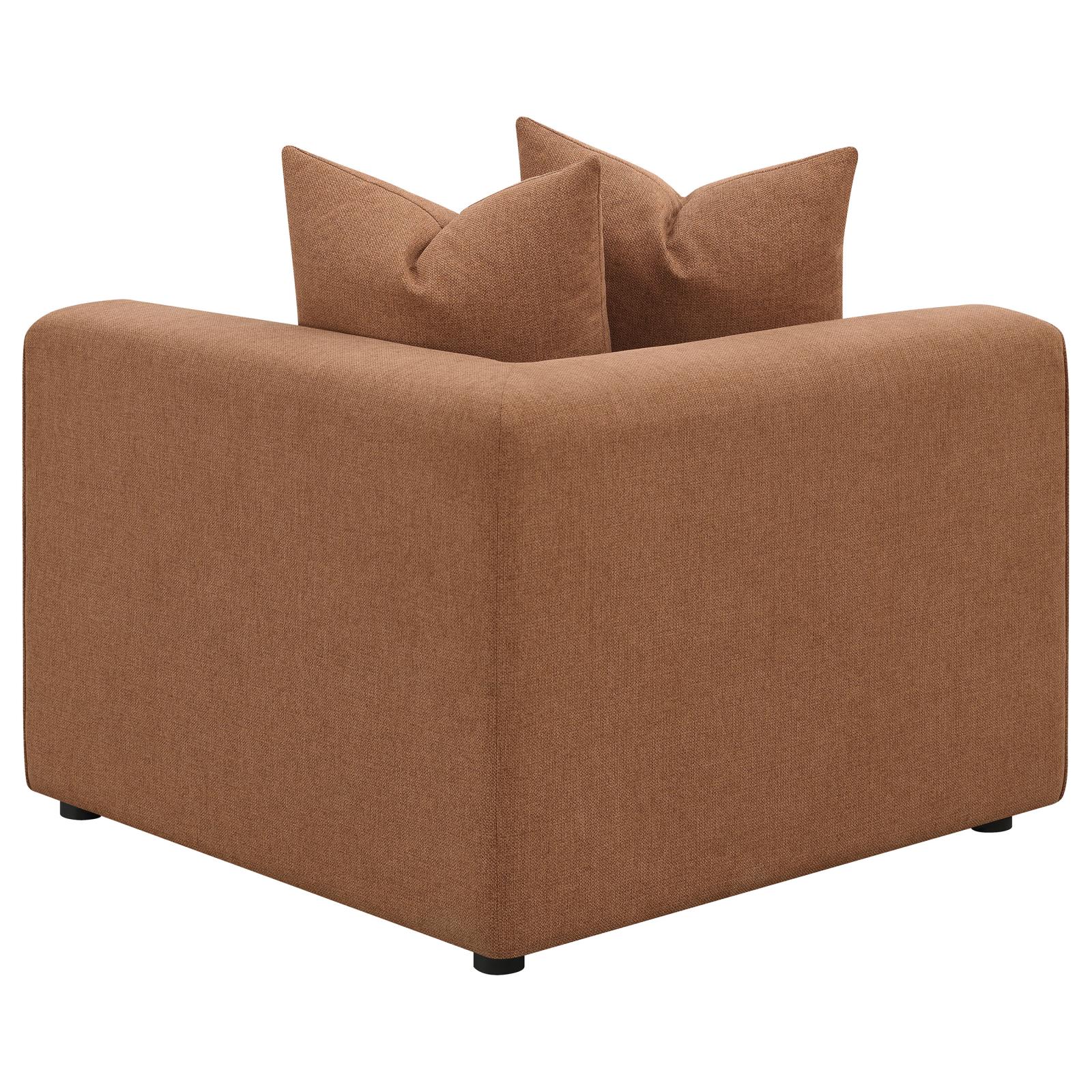 Jennifer Upholstered Corner Terracotta - 551592 - Bien Home Furniture & Electronics