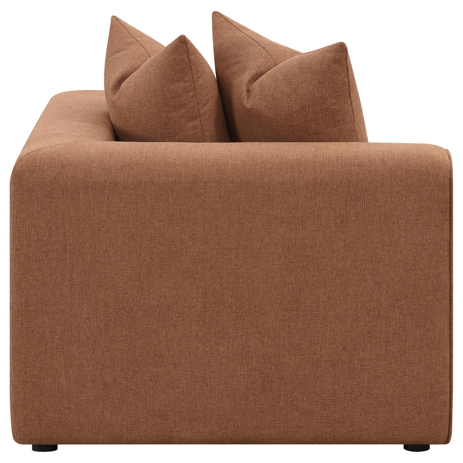 Jennifer Upholstered Corner Terracotta - 551592 - Bien Home Furniture & Electronics