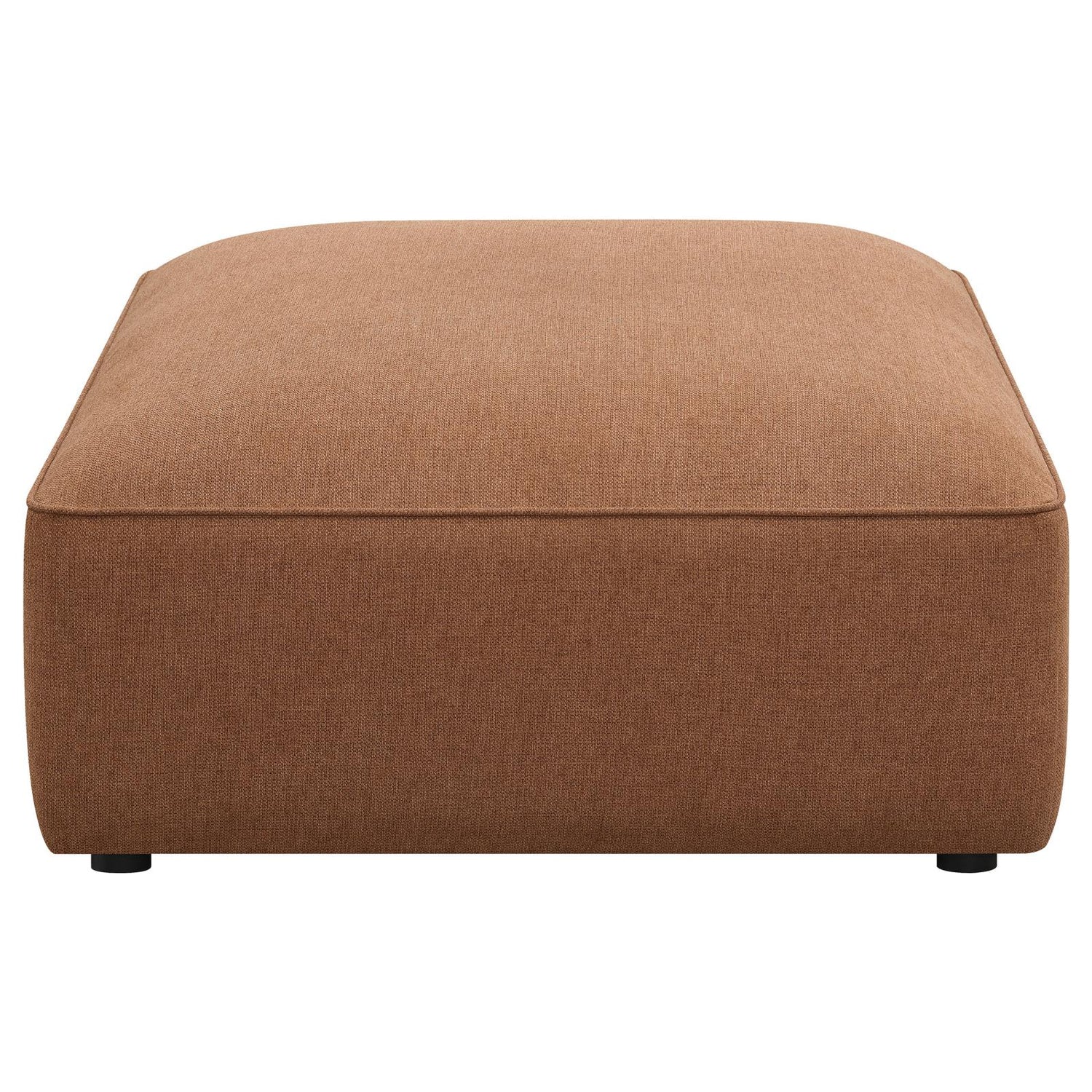 Jennifer Upholstered Ottoman Terracotta - 551593 - Bien Home Furniture & Electronics