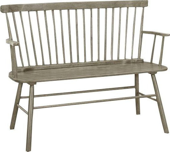 Jerimiah Spindleback Gray Bench - 4185-BENCH-GY - Bien Home Furniture & Electronics