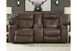 Jesolo Coffee Reclining Loveseat with Console - 8670494 - Bien Home Furniture & Electronics