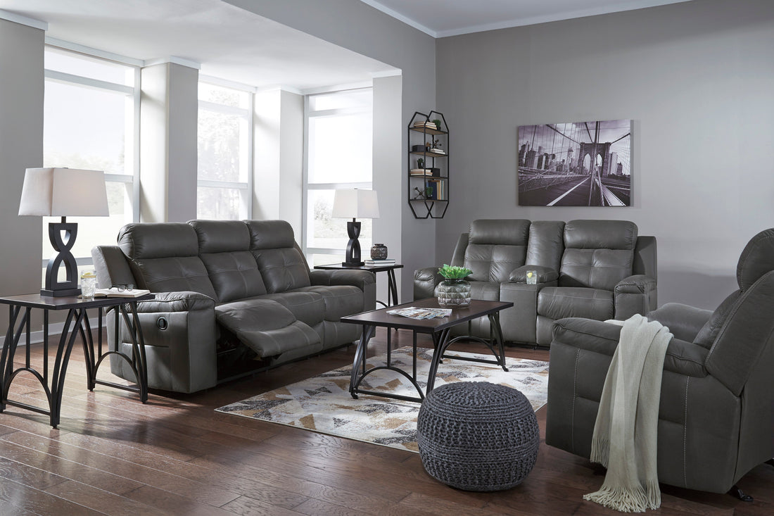 Jesolo Dark Gray Reclining Living Room Set - SET | 8670588 | 8670594 - Bien Home Furniture &amp; Electronics