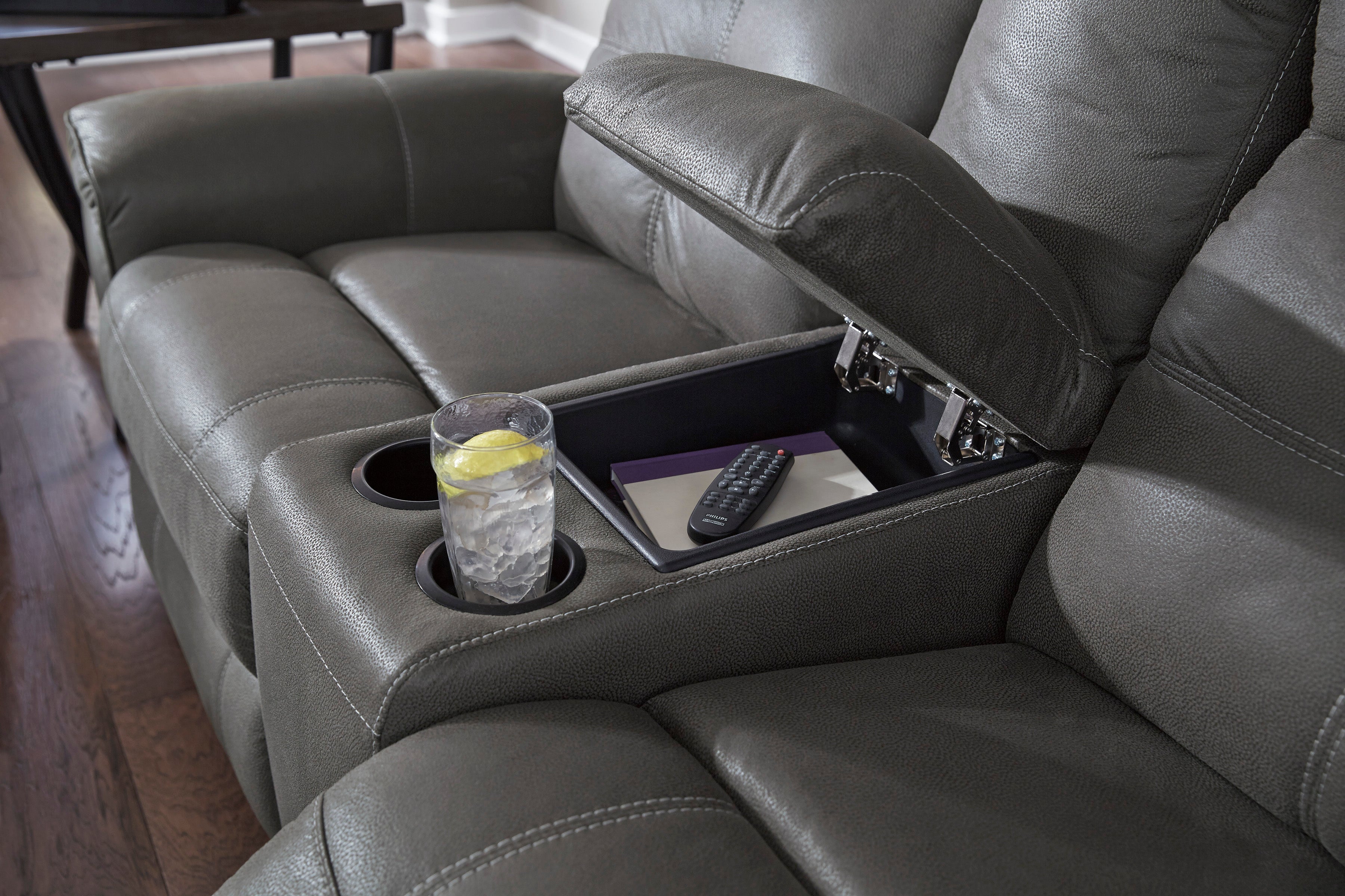 Jesolo Dark Gray Reclining Living Room Set - SET | 8670588 | 8670594 - Bien Home Furniture & Electronics
