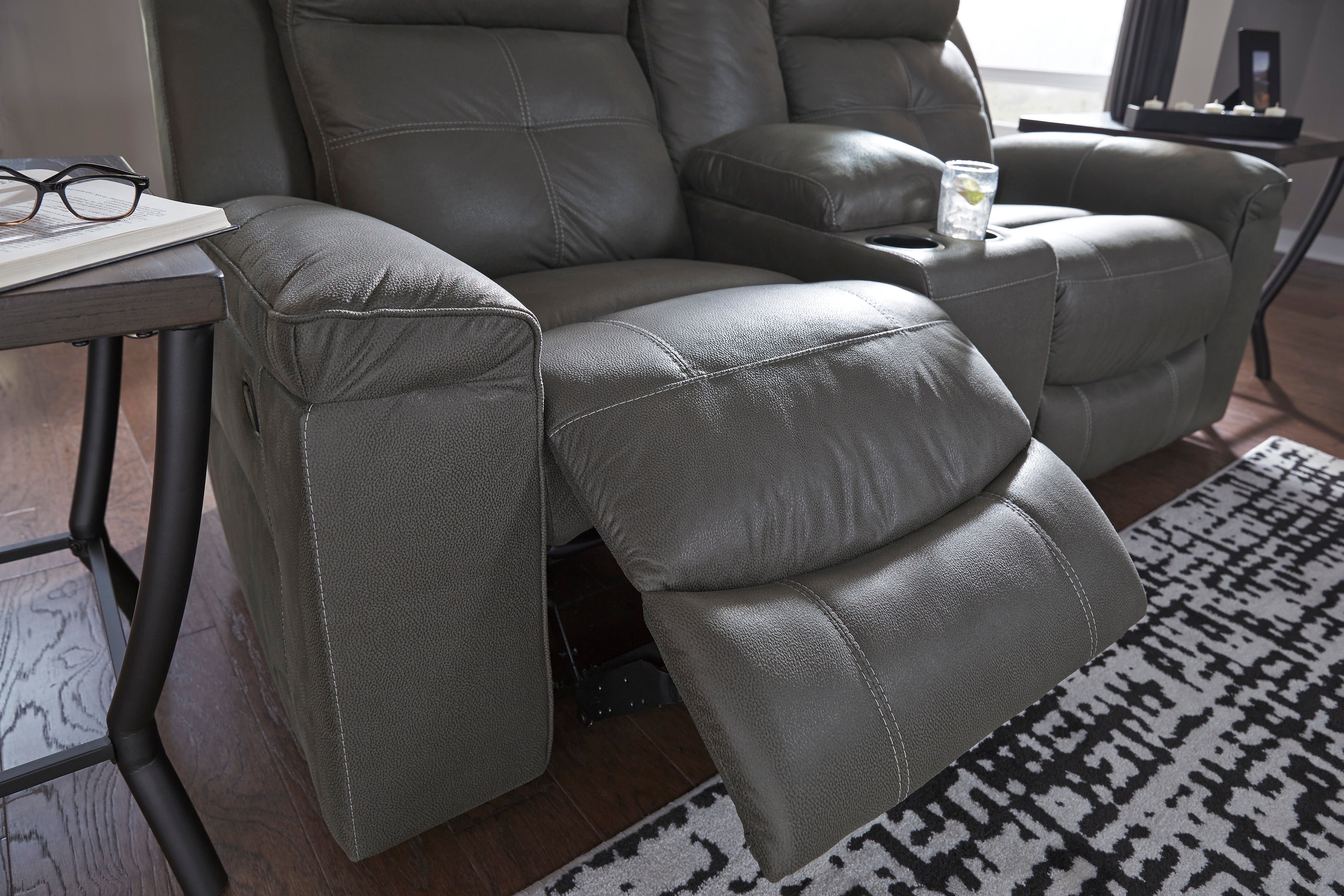 Jesolo Dark Gray Reclining Living Room Set - SET | 8670588 | 8670594 - Bien Home Furniture & Electronics