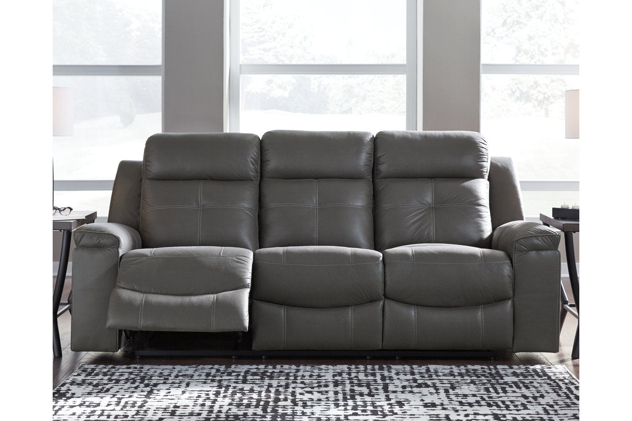 Jesolo Dark Gray Reclining Sofa - 8670588 - Bien Home Furniture &amp; Electronics