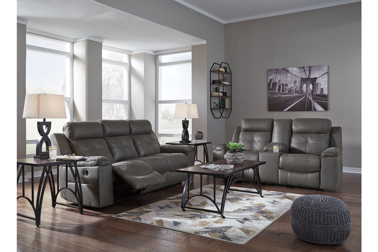 Jesolo Dark Gray Reclining Sofa - 8670588 - Bien Home Furniture &amp; Electronics