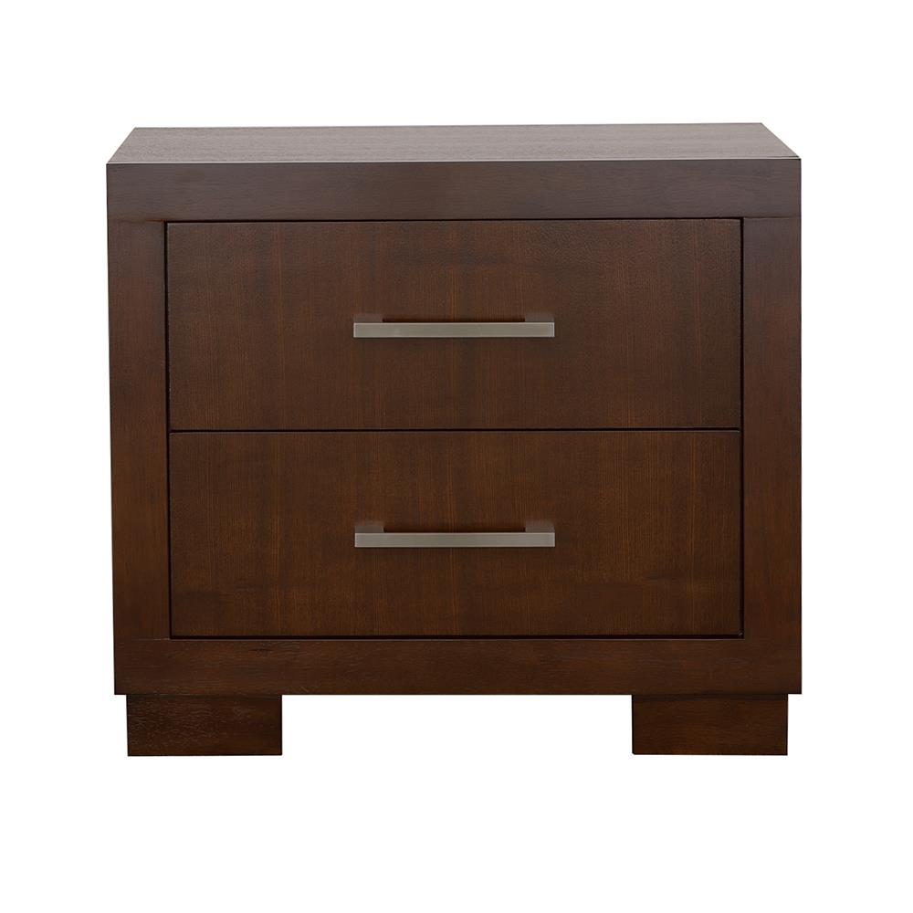 Jessica 2-Drawer Nightstand Cappuccino - 200712 - Bien Home Furniture & Electronics