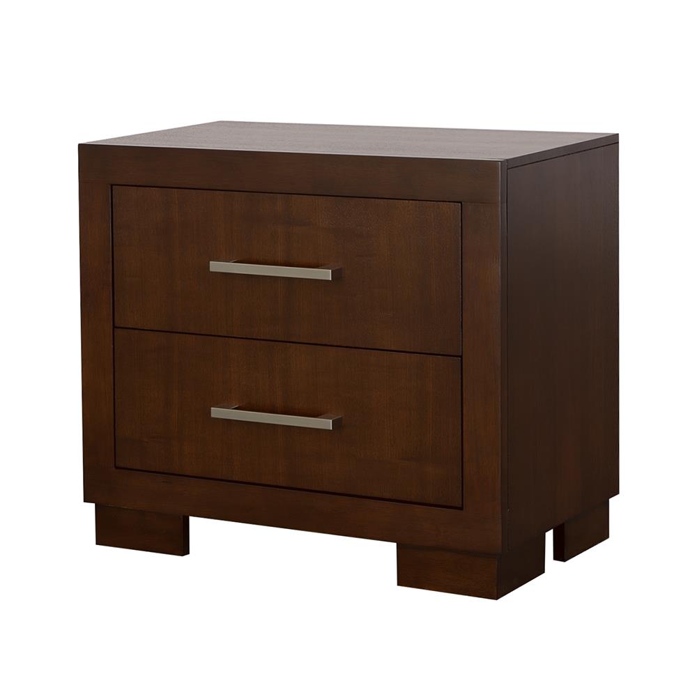 Jessica 2-Drawer Nightstand Cappuccino - 200712 - Bien Home Furniture & Electronics