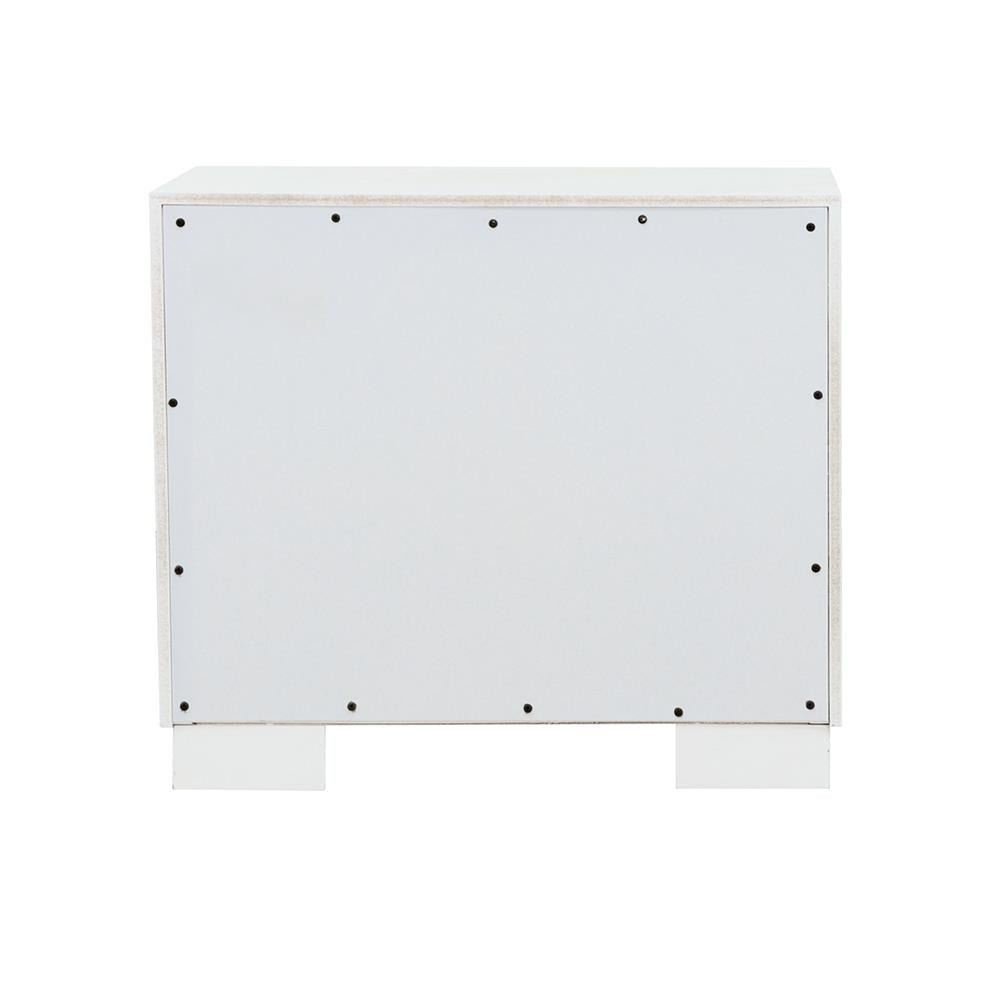 Jessica 2-Drawer Nightstand White - 202992 - Bien Home Furniture & Electronics