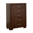 Jessica Cappuccino 5-Drawer Chest - 200715 - Bien Home Furniture & Electronics