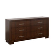Jessica Cappuccino 6-Drawer Dresser - 200713 - Bien Home Furniture & Electronics